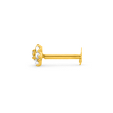 22K Gold luxurious Elegant Nose Pin